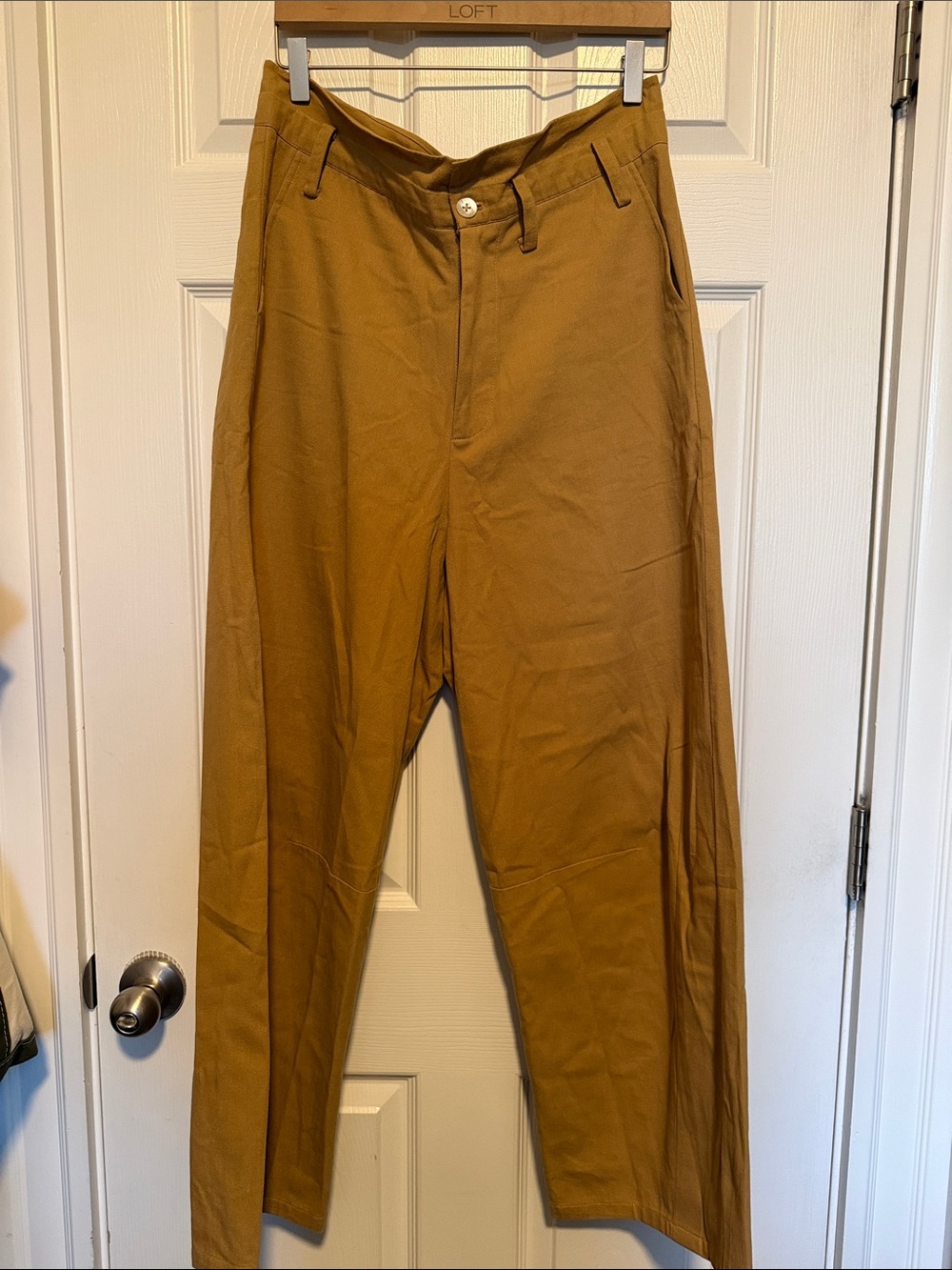 NWT Chan Luu Cotton Barrel Pant Khakhi Size 2 / Medium - Picture 2 of 10